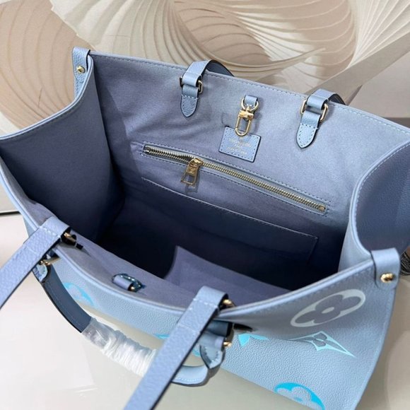 Louis Vuitton Monogram Reverse Canvas The Onthego MM bag - Blue - Picture 9 of 9